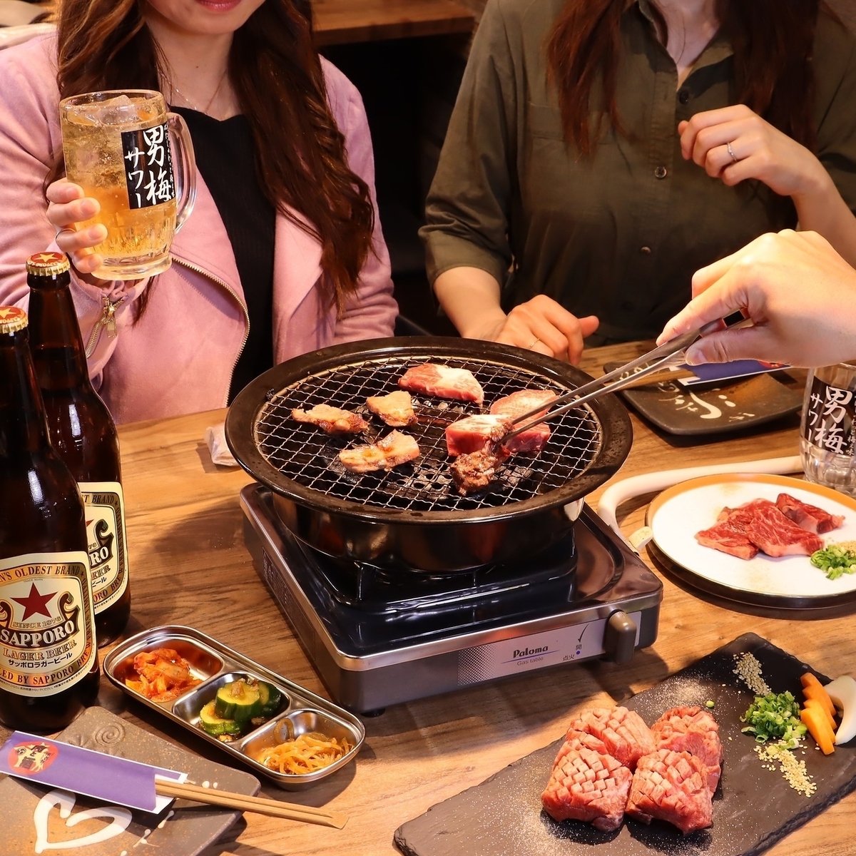 少人数から大人数まで対応可能な焼肉貸切宴会も可能です