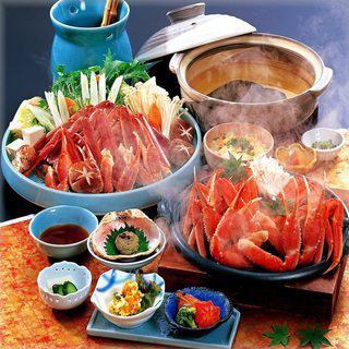 【蟹宿料理的魅力十足！】和平蟹寿喜烧套餐【共7道菜品】12,800日元（含税）