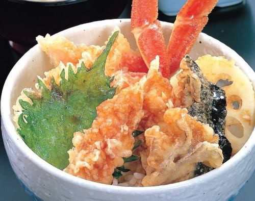 Crab tempura bowl