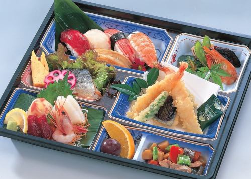 Specially selected nigiri sushi bento