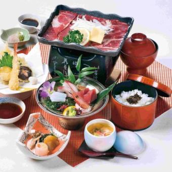 里山レモンステーキ御膳《全8品》3500円(税込)