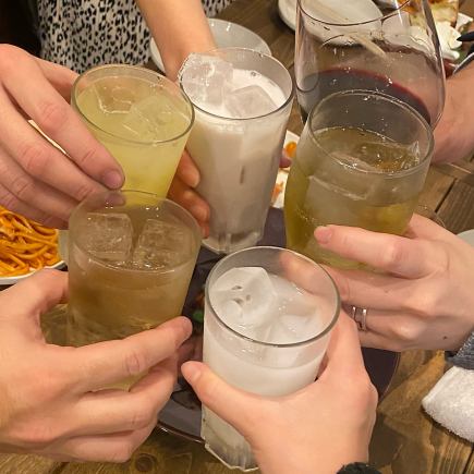 【120分飲み放題付きデュロックポークのプラン】宴会・女子会・カジュアル利用まで◎