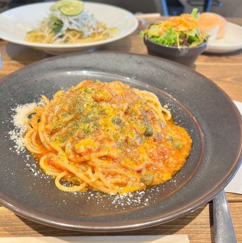 【9月限定】ボスカイオーラ(ツナとキノコのトマトパスタ)