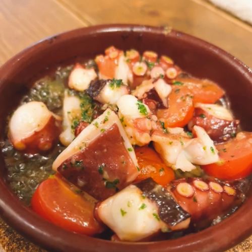 真ダコのガーリックバター焼き