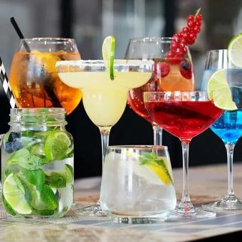 【2H飲み放題】定番ドリンクやタイのドリンクを2時間愉しめる飲み放題です♪1,650円(税込)