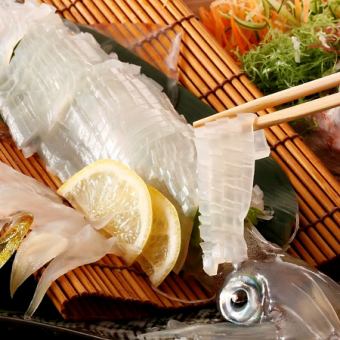 北海道直送！イカの姿造り