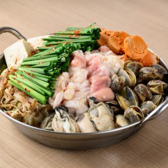 痛風牛もつ鍋（1人前）　※注文は2人前から豚骨、味噌、醤油からお選びいただけます。