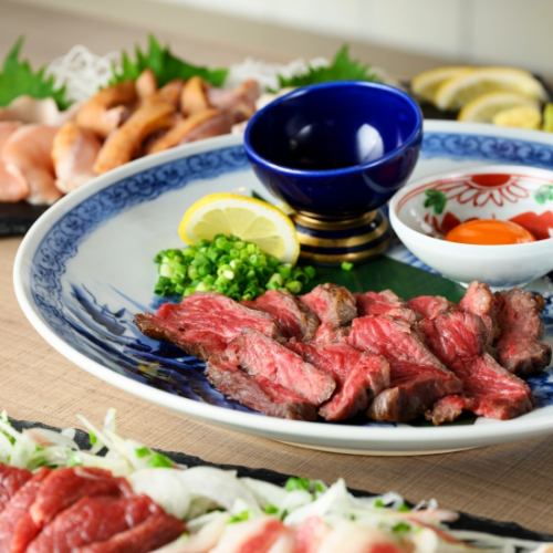 新鮮な肉刺しが絶品！