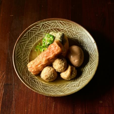 煮干し出汁おでん 四種盛り