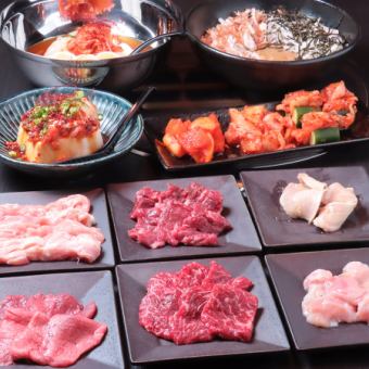 適合休閒聚會♪美國牛舌、牛腩排、當日國產牛肋排等10道菜僅需3,500日元