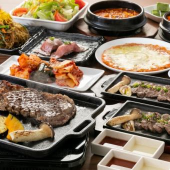 맛있는 고기와 본격 한국요리 40종이 무제한 뷔페