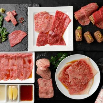 [For anniversaries/entertainments] “Kiwami Course,” a total of 17 dishes where you can enjoy luxurious yakiniku such as Miyazaki beef chateaubriand and top tongue.
