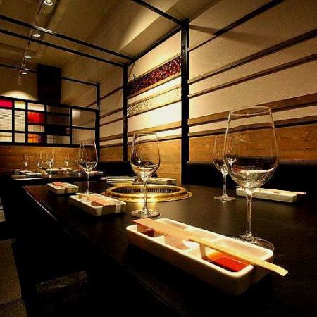 We have a semi-private room that can accommodate up to 16 people! Perfect for parties!