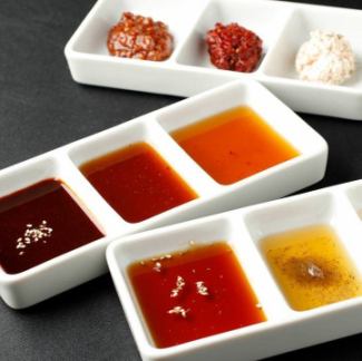 We offer original sauces and condiments.