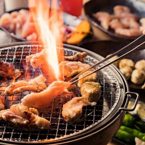 鶏焼肉は『秘伝のタレ』で