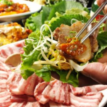 【期間限定7/19～8/30】韓国フェア！サムギョプサルコース お料理のみ