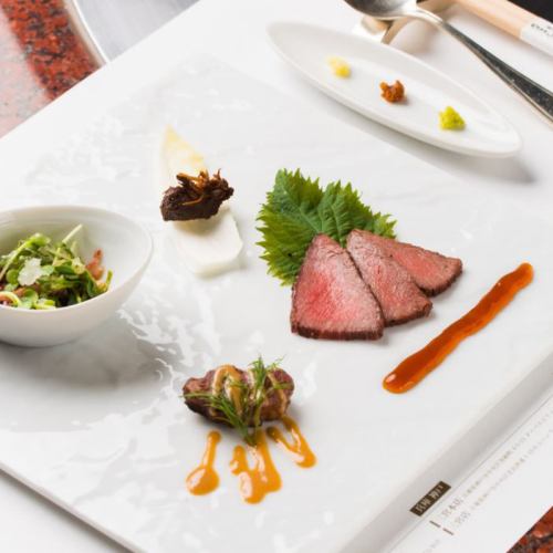 Kobe beef appetizer platter