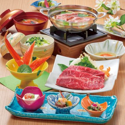 Sukiyaki set meal Beef sukiyaki set meal [7 dishes] 3,080 yen (tax included)