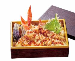 かに海老天重