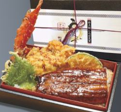 うなぎたらば天重（税込4,860円）　※5/15～8/17までの期間限定商品