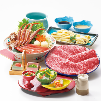 牛・かにしゃぶセット　【4品】　6820円(税込)