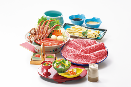 牛・かにしゃぶセット　【4品】　6820円(税込)
