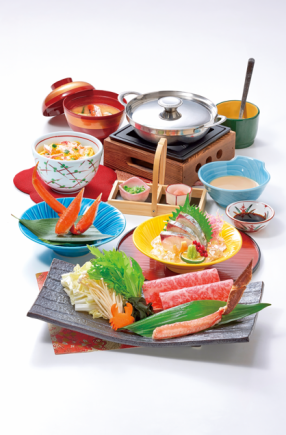 牛かにしゃぶ御膳　【5品】　4180円(税込)