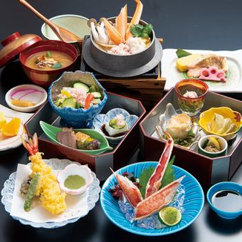 <Spring Fair> Kasumi Kaiseki Course (14 dishes) 5500 yen (tax included)