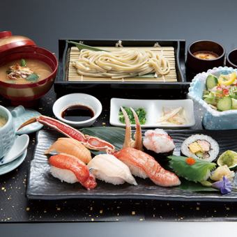 <Spring Fair> Extra Large Snow Crab Sushi Set Meal 3520 yen (tax included)
