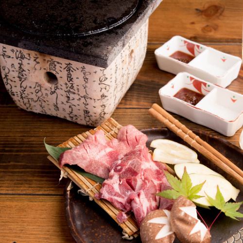 "Lava-yaki" that brings out the flavor of the ingredients, including beef, pork, and vegetables.