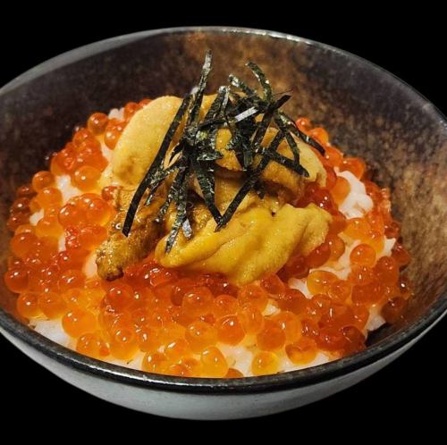 ウニといくらの２色丼