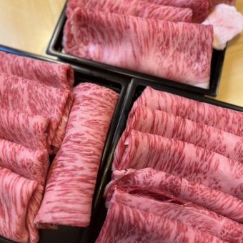 【※お料理のみ】特製牛鍋orしゃぶしゃぶ◆特上：4950円（150g）/和牛：4180円（150g）（税込）