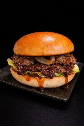 碎黑毛和牛照燒漢堡