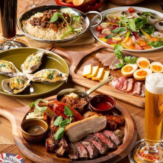 1 minute walk from Honmachi Station! Meat, fish, and 13 types of craft beer are available♪