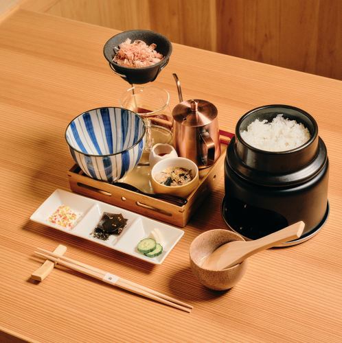 釜炊きご飯　出汁ドリップ鯛茶漬けセット