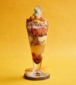 [Sweets] Caramel apple and custard parfait