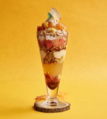 [Sweets] Caramel apple and custard parfait