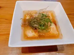 鸡胗配柚子醋/炸豆腐