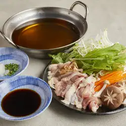 阿波尾鶏のしゃぶしゃぶ