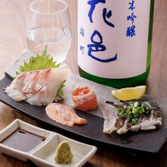 旬のお魚を使用したお造り