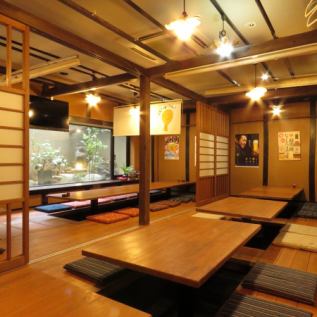 Perfect for banquets! Up to 50 people can be banqueted in the back digging Goatsashiki! Up to 73 people with a table.