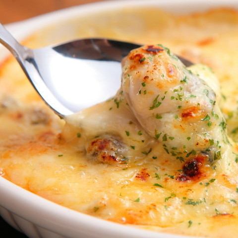 [Thick! Oyster Gratin] Excellent compatibility with oysters with creamy mouthfeel ◎