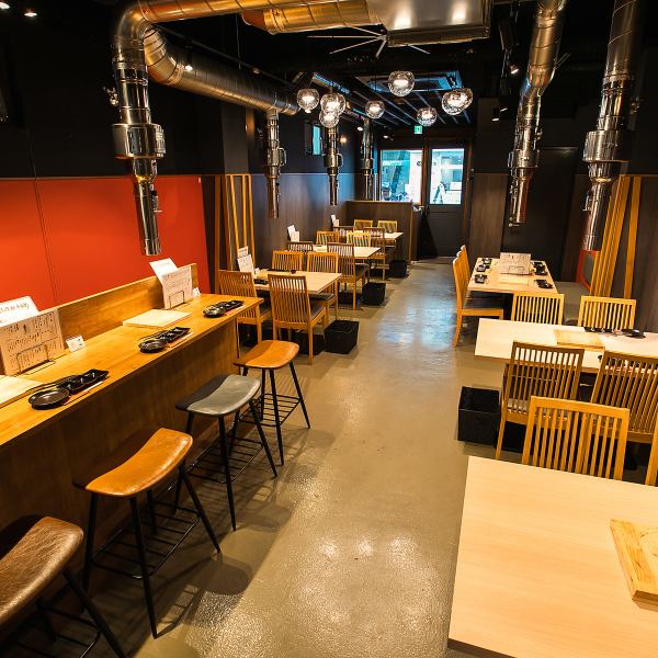 We have 5 counter seats, 5 table seats for 4 people, and 1 table seat for 6 people.You can choose a comfortable seat according to your needs and number of people.The cozy atmosphere and service provide an environment where customers can spend a comfortable time.Please enjoy our horumon yakiniku to your heart's content.