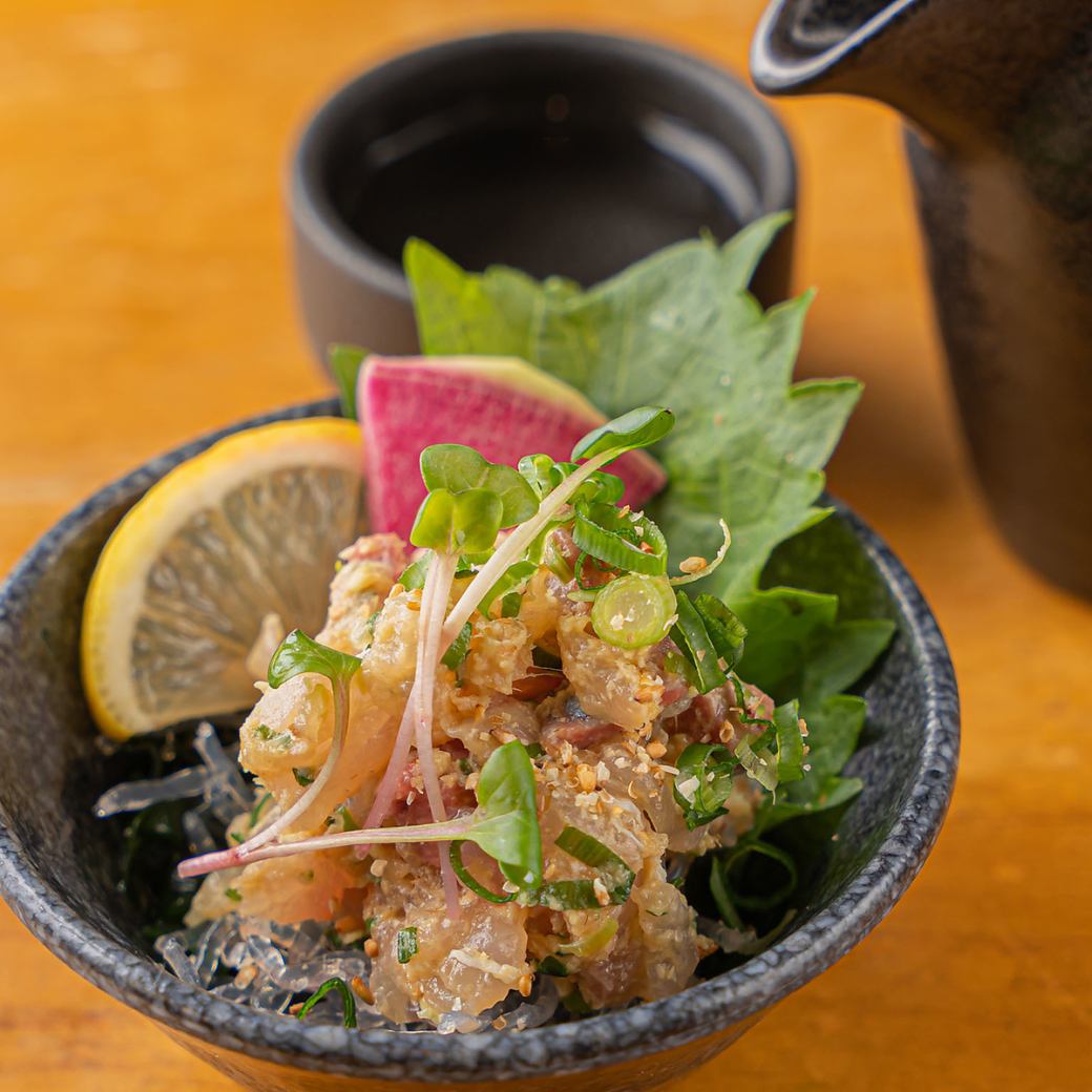 Seasonal seafood menu that changes depending on the season♪ Namero is especially popular!