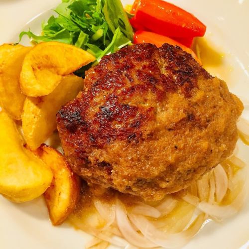 Homemade hamburger steak