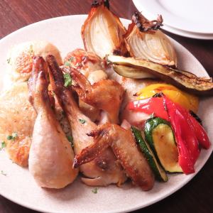 伝統のローストチキン