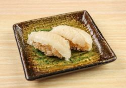 Drinkable grilled fin oysters