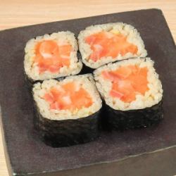Plenty of raw salmon