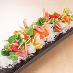 This is the sashimi platter of cedar balls