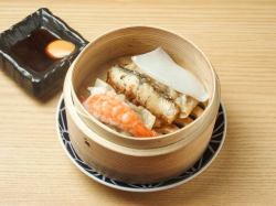 Greedy shumai platter with 3 kinds
